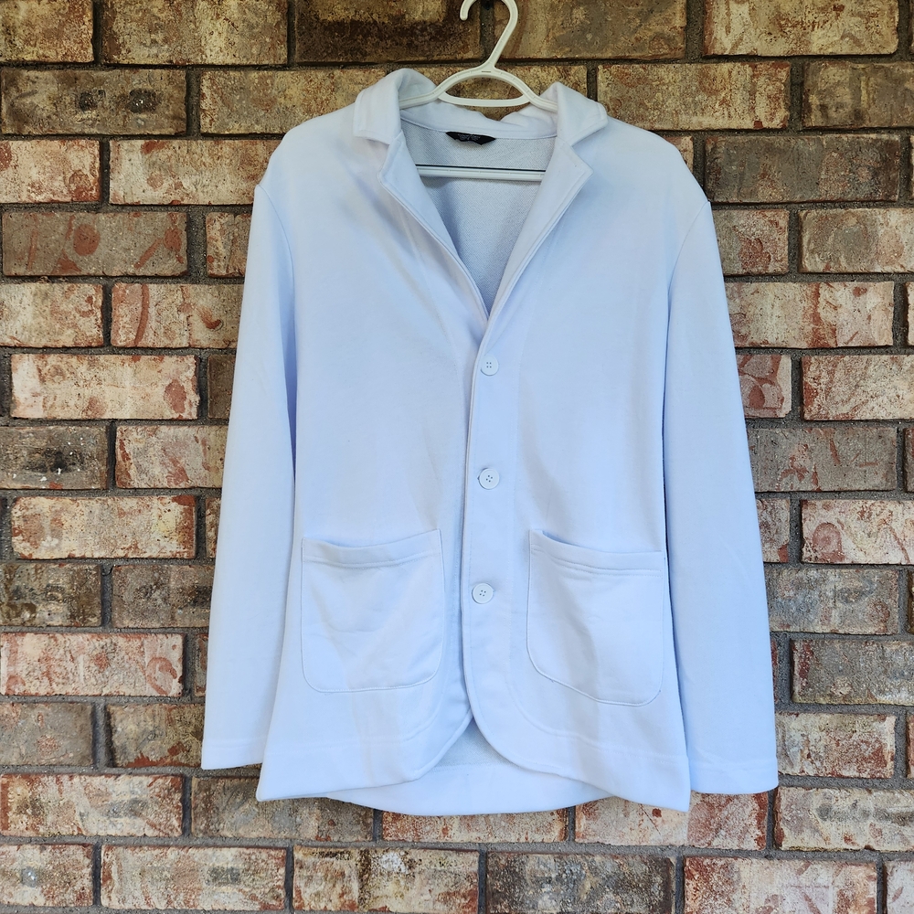 Light Blue Button-Up Cardigan